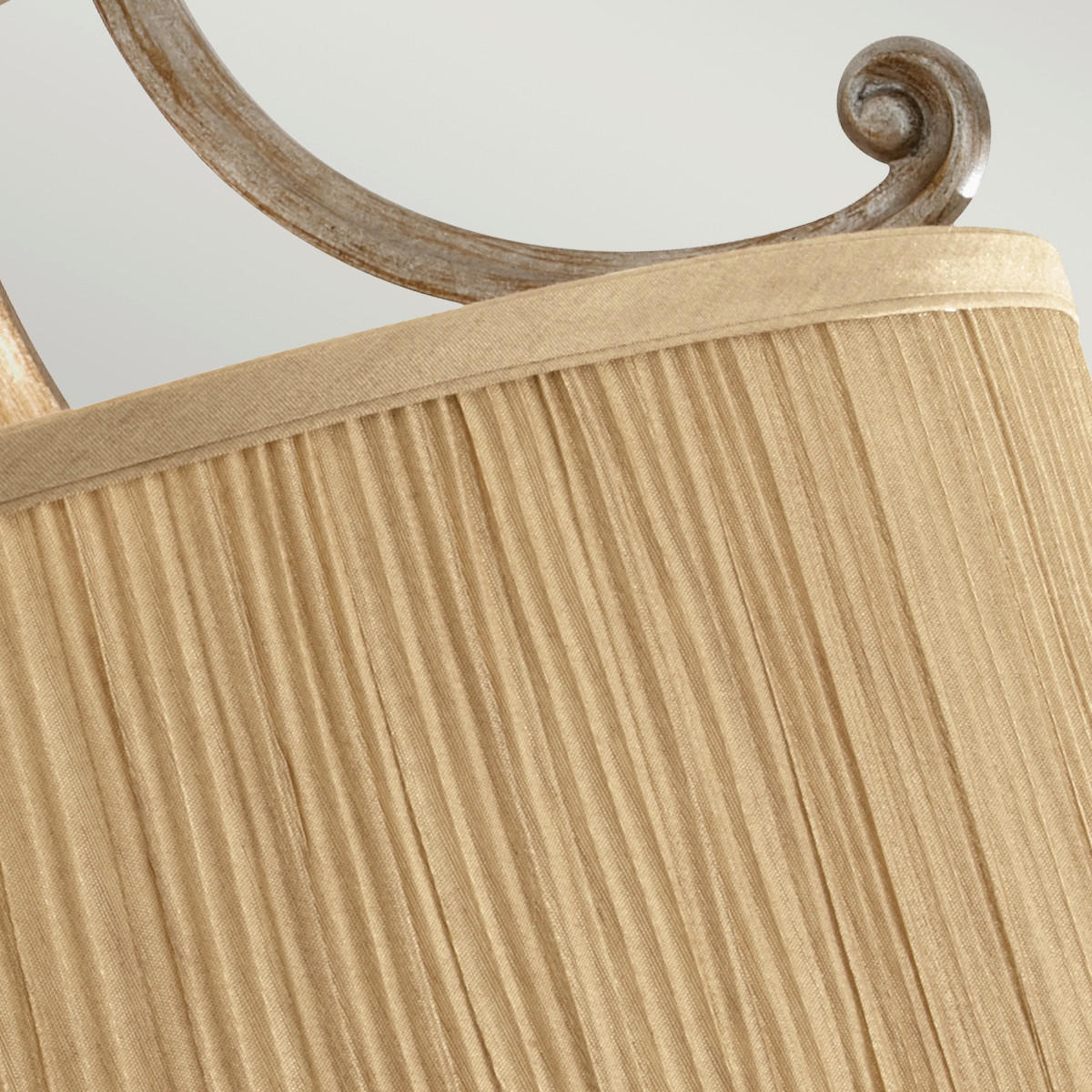 DECKENLEUCHTE Abby 35.6/26 cm   - Sandfarben, LIFESTYLE, Glas/Textil (35.6/26cm) - Elstead Lighting