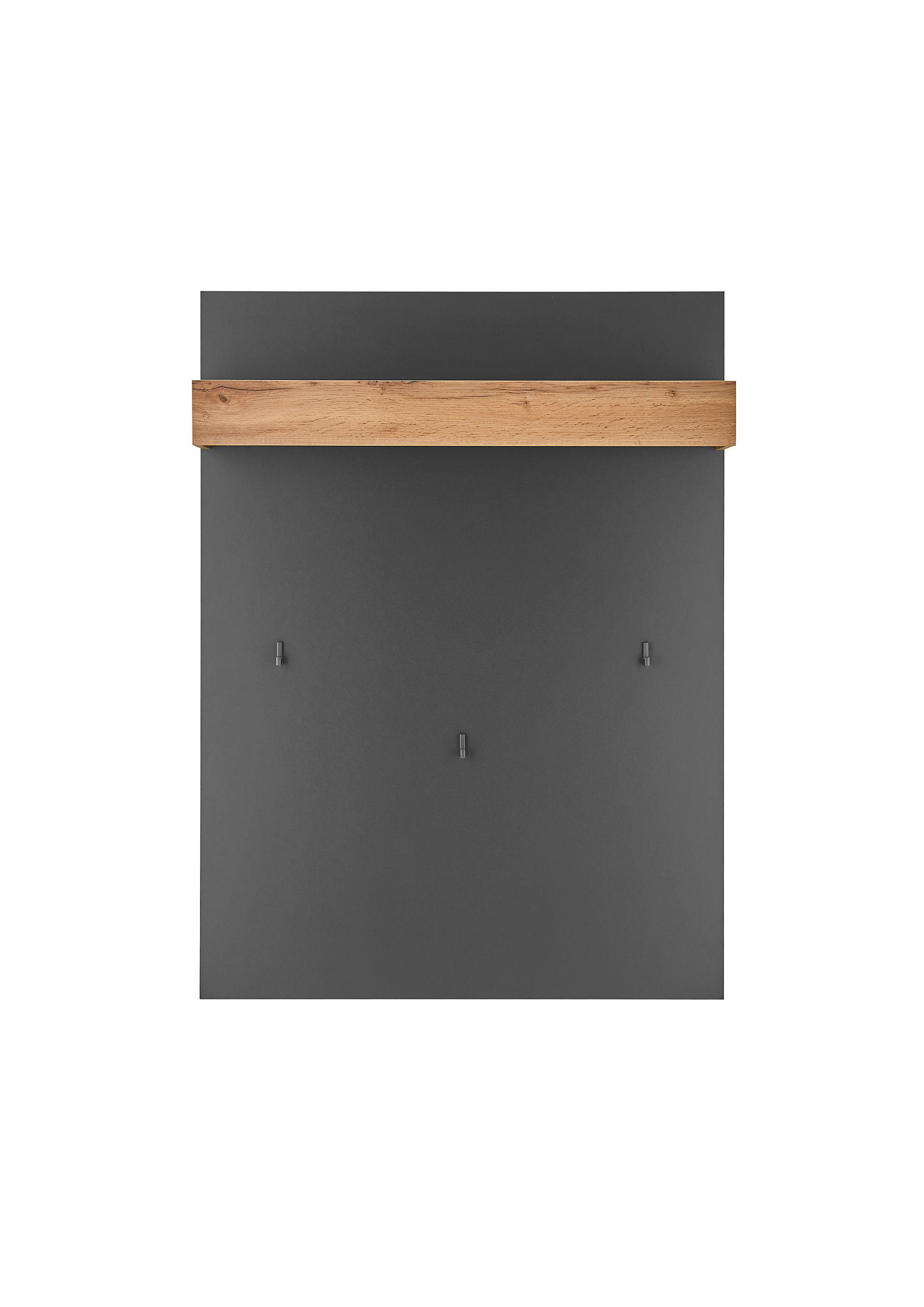 GARDEROBENPANEEL  in 100/135/25 cm  - Anthrazit/Eiche Wotan, Design, Holzwerkstoff (100/135/25cm) - Modante