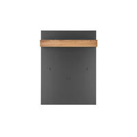 GARDEROBENPANEEL  in 100/135/25 cm  - Anthrazit/Eiche Wotan, Design, Holzwerkstoff (100/135/25cm) - Modante