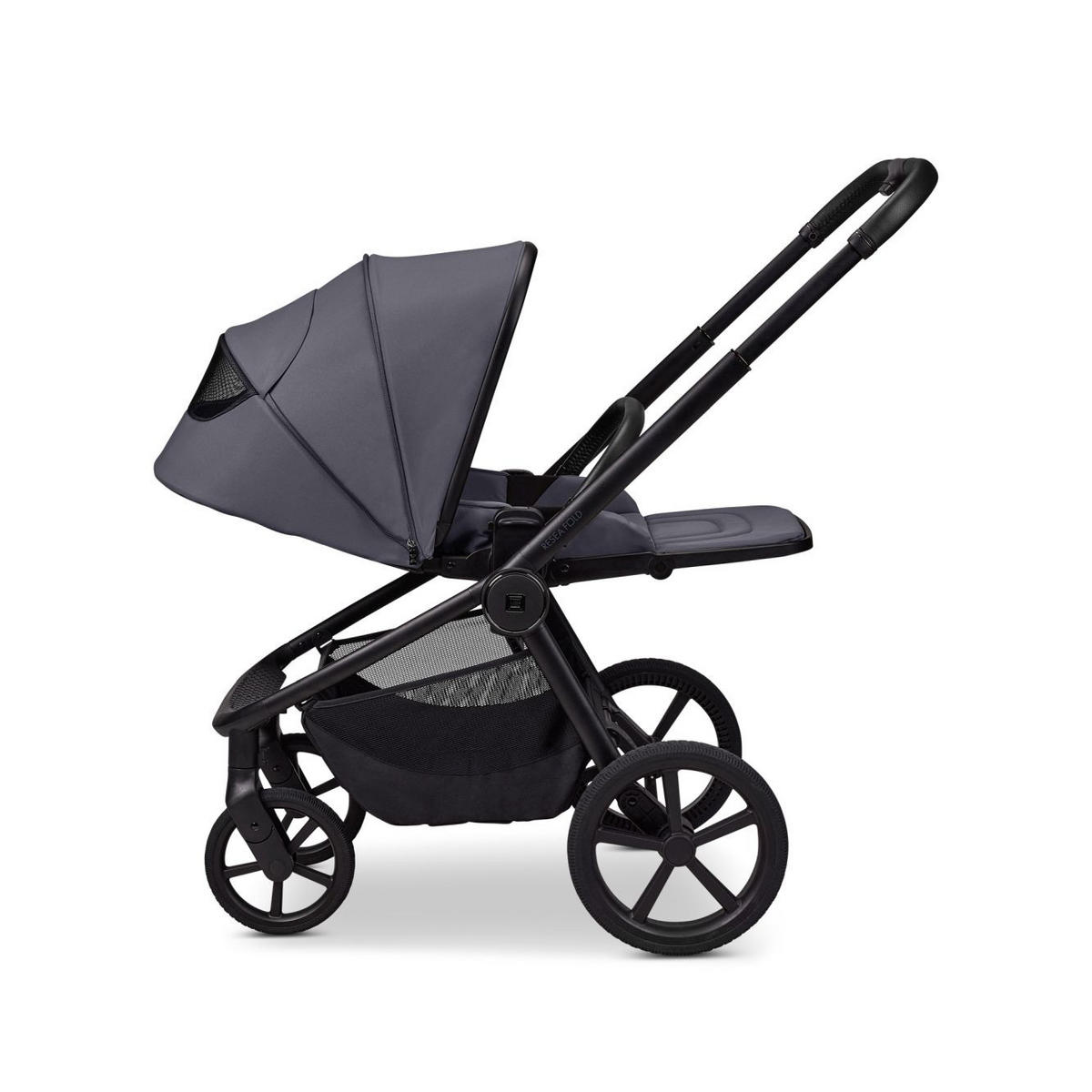 KOMBIKINDERWAGEN  Resea Fold   - Hellgrau/Braun, LIFESTYLE, Textil/Metall (116/57/94cm) - Moon
