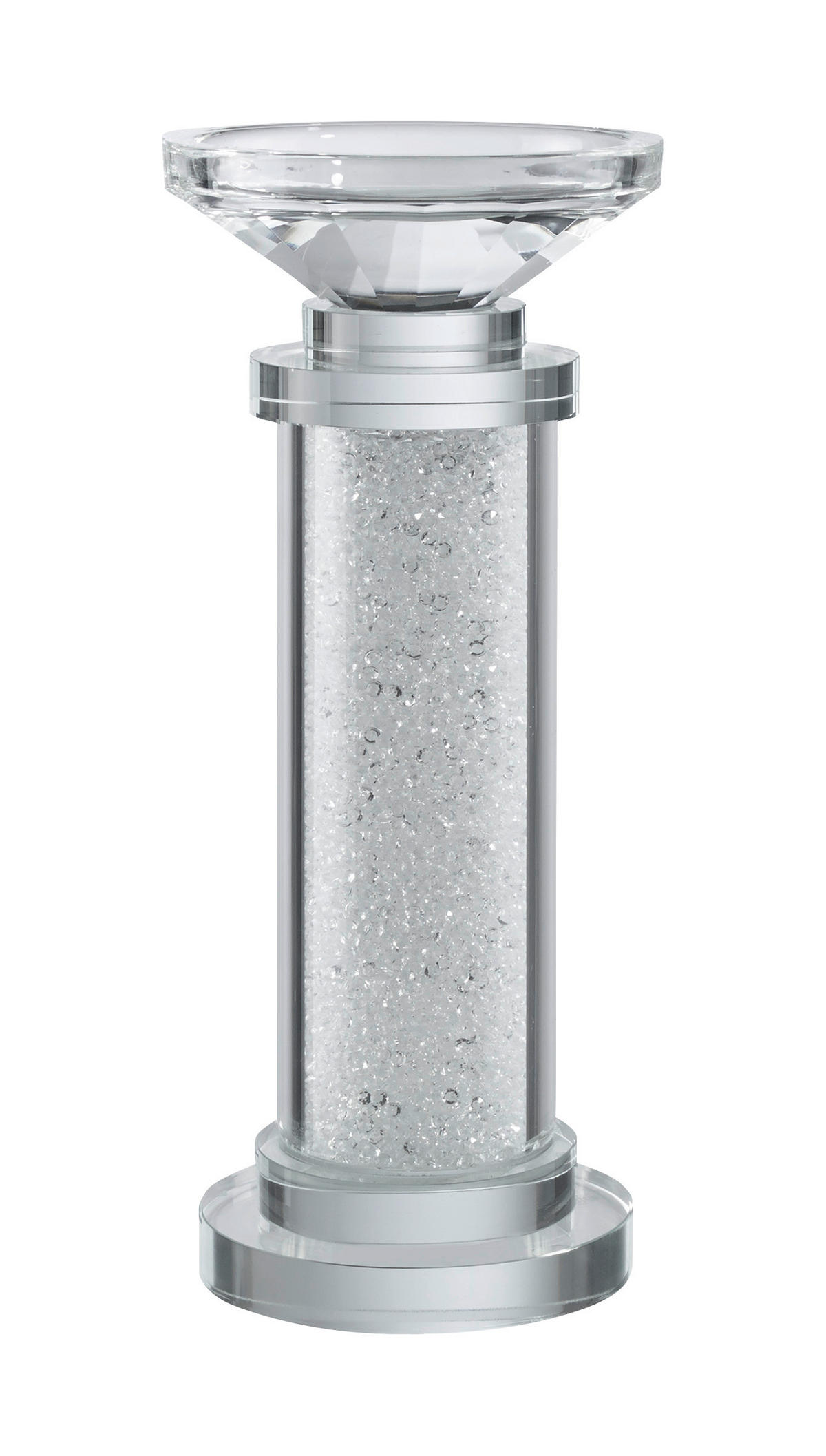 KERZENHALTER - Klar, Basics, Glas (9/21,5/9cm) - Ambia Home