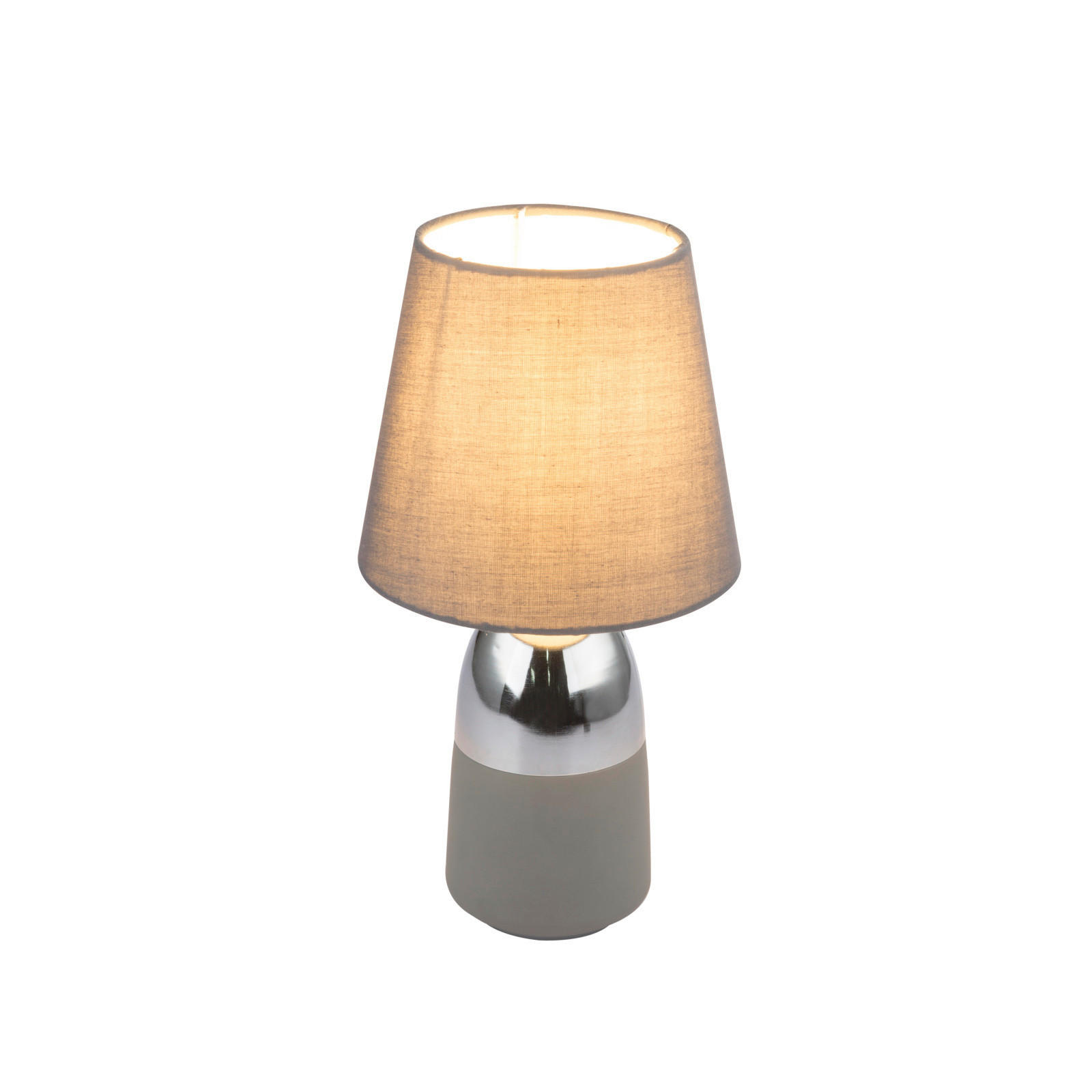 VEIOZĂ - culoare crom/gri, Basics, metal/textil (16/31cm)