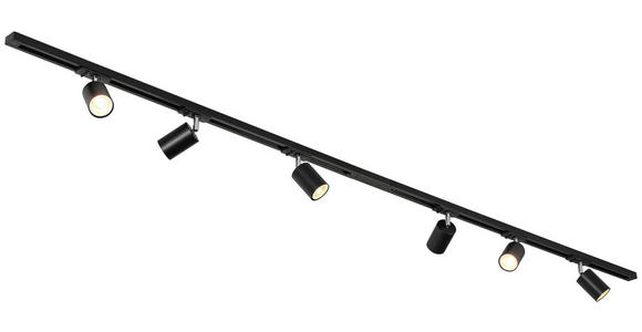 SCHIENENSYSTEM - Chromfarben/Schwarz, Trend, Kunststoff/Metall (210/5,5/14cm) - Novel