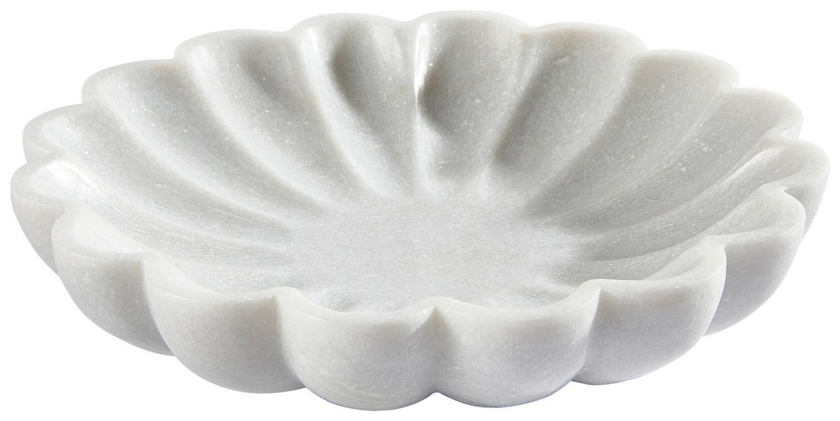 DEKOSCHALE - Weiß, Trend, Stein (25/5cm) - Ambia Home