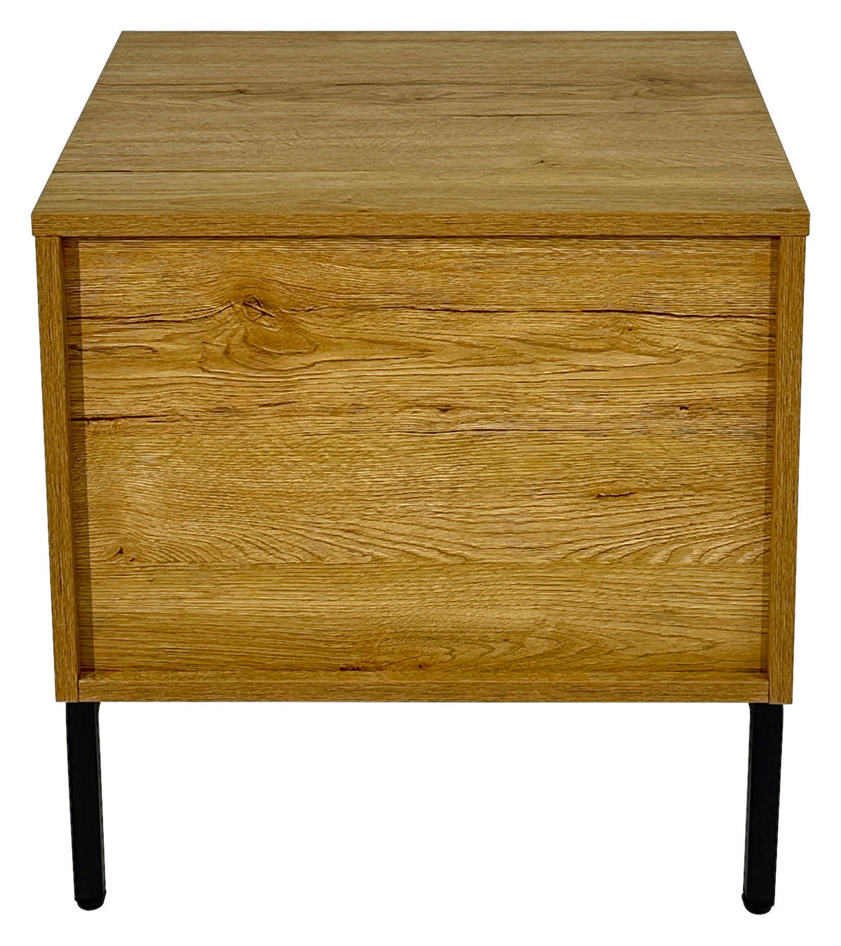 NACHTKÄSTCHEN in Eichefarben  - Eichefarben/Schwarz, Design, Holz/Holzwerkstoff (50/51/40cm) - Xora