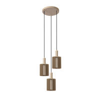 HÄNGELEUCHTE LAMBRES   - Braun, Trend, Metall (40/40/164cm) - Lucide