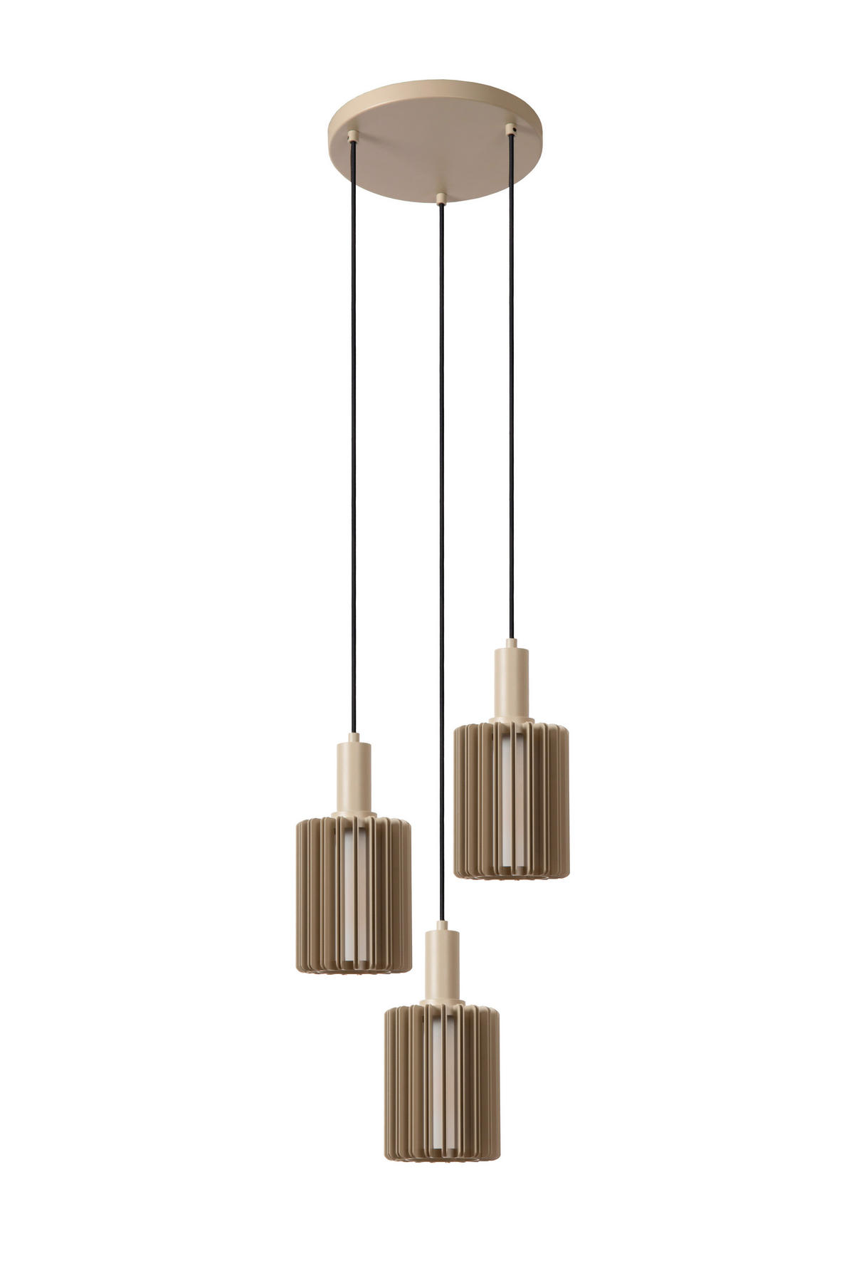 HÄNGELEUCHTE LAMBRES   - Braun, Trend, Metall (40/40/164cm) - Lucide