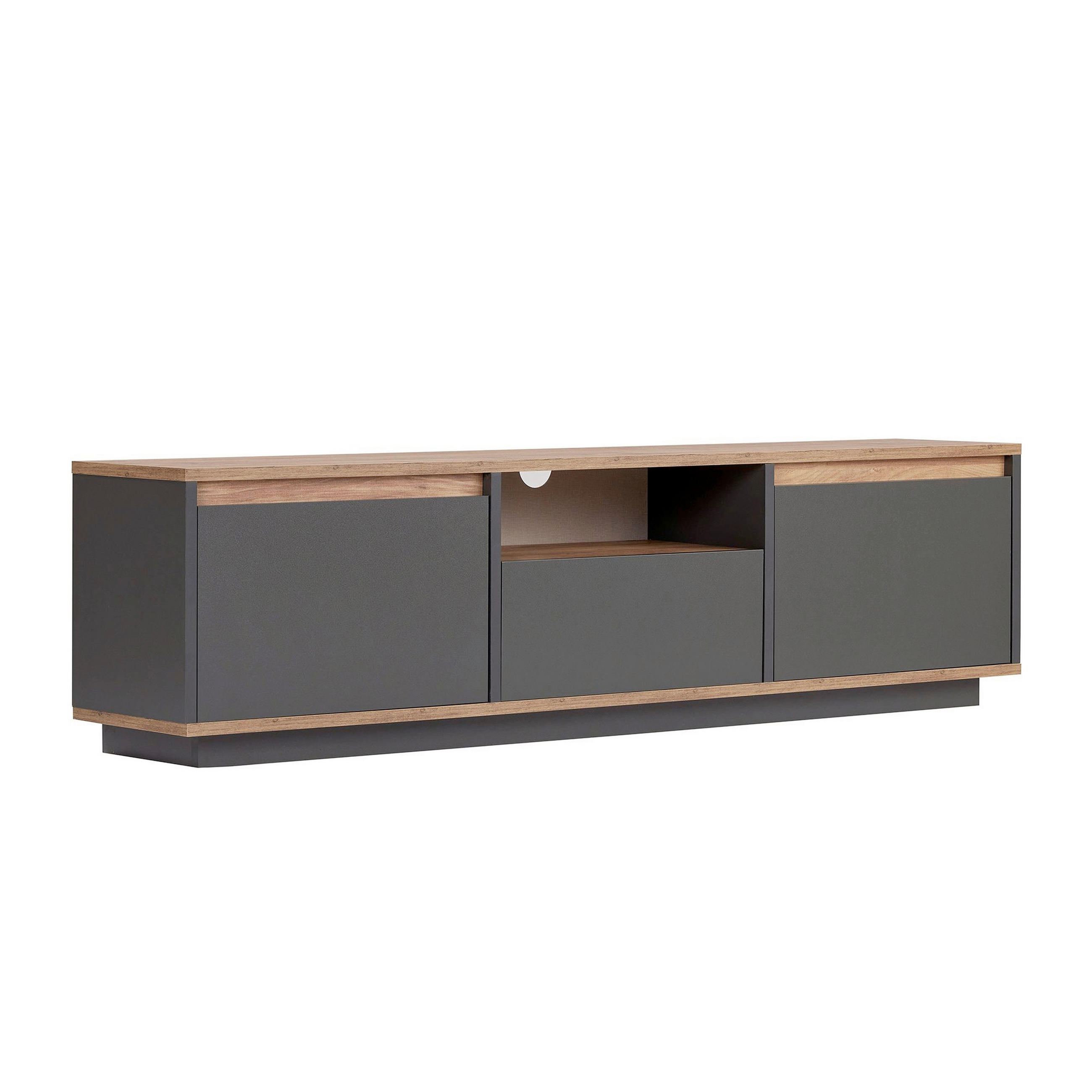 Mid.you Tv-Element Anthrazit, Pinien 160x42x30 cm
