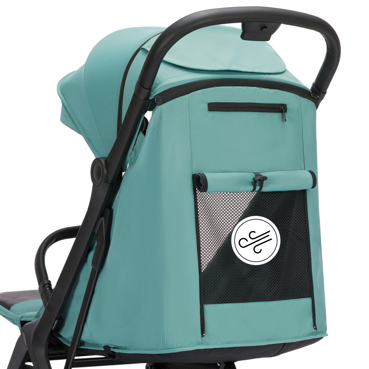 BUGGY Cooper  - Pastellblau/Schwarz, Basics, Textil/Metall (50/107/69cm) - Fillikid