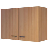 KÜCHENOBERSCHRANK 80/54/32 cm  in Buchefarben  - Edelstahlfarben/Buchefarben, MODERN, Holzwerkstoff/Kunststoff (80/54/32cm) - FlexWell
