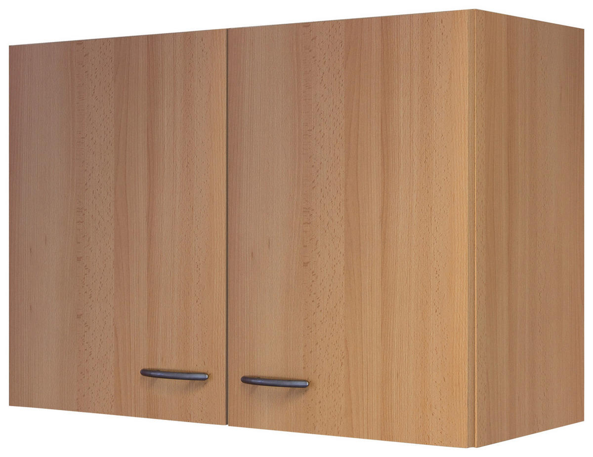 KÜCHENOBERSCHRANK 80/54/32 cm  in Buchefarben  - Edelstahlfarben/Buchefarben, MODERN, Holzwerkstoff/Kunststoff (80/54/32cm) - FlexWell