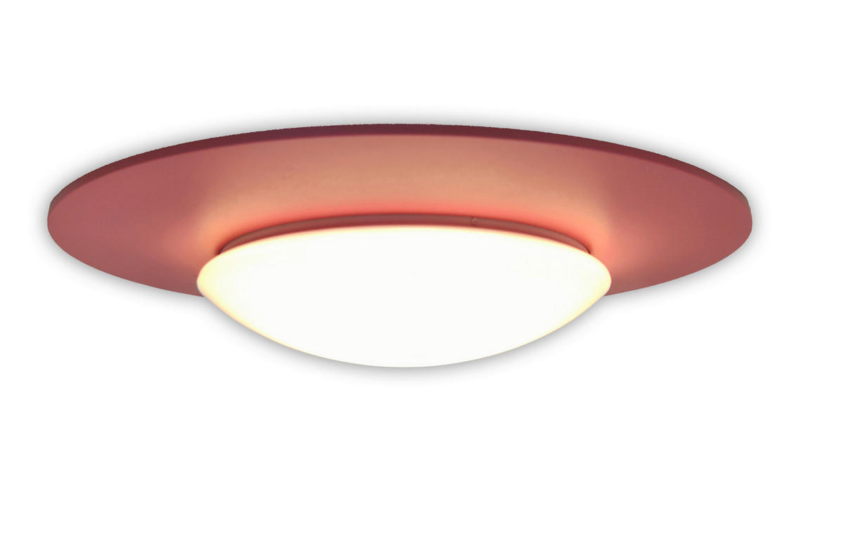 KINDERDECKENLEUCHTE 53/53/10 cm   - Rosa, Basics, Kunststoff (53/53/10cm)