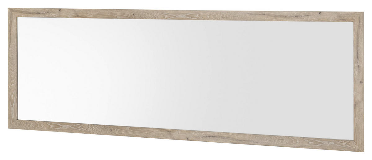 OGLEDALO ZIDNO  180/60/3,5 cm     - boje hrasta, Design, staklo/drvni materijal (180/60/3,5cm) - MID.YOU