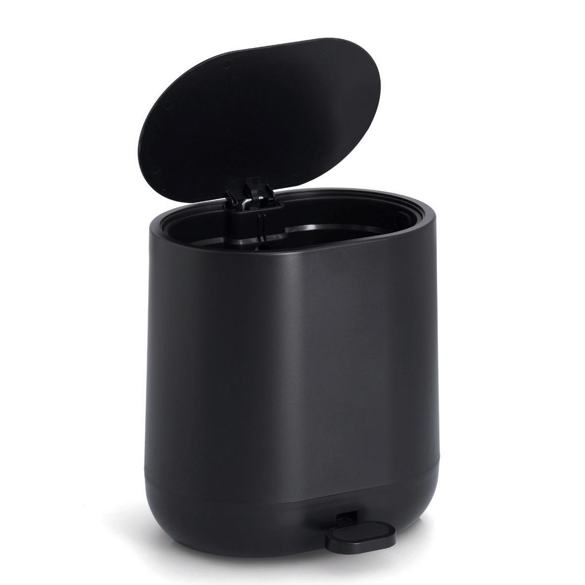 TRETEIMER 6 l  Kunststoff  - Schwarz, Basics, Kunststoff (26/22,5/26,5cm) - Zeller Present
