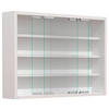 HÄNGEVITRINE in Weiss  - Weiss/Silberfarben, Modern, Glas/Holzwerkstoff (57/40/10cm) - MID.YOU