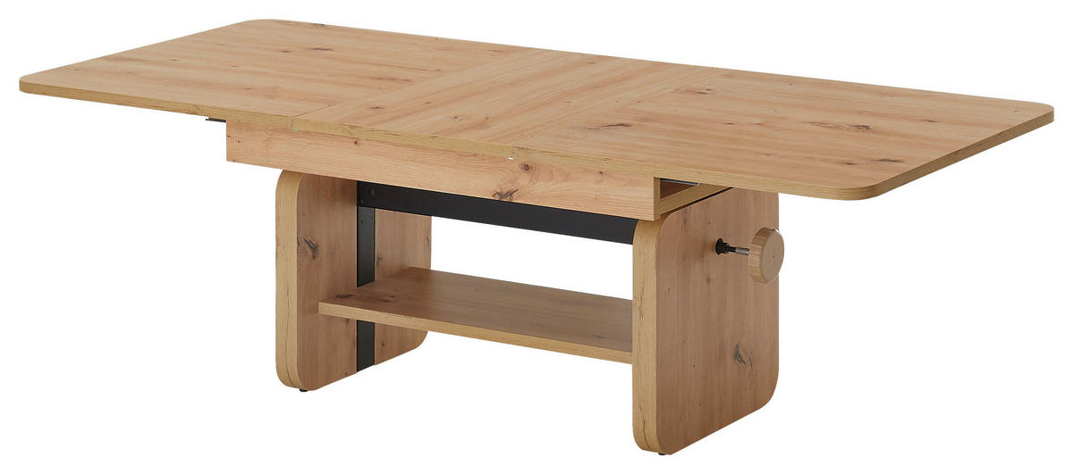 COUCHTISCH in Holzwerkstoff 110-148/65/47-63 cm  - Eiche Artisan, KONVENTIONELL, Holzwerkstoff (110-148/65/47-63cm) - Boxxx