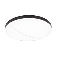 LED MENNYEZETI LÁMPA - fekete, Design, műanyag/fém (45/10,5cm) - Novel