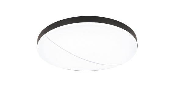 LED-DECKENLEUCHTE 45/10,5 cm   - Schwarz, Design, Kunststoff/Metall (45/10,5cm) - Novel