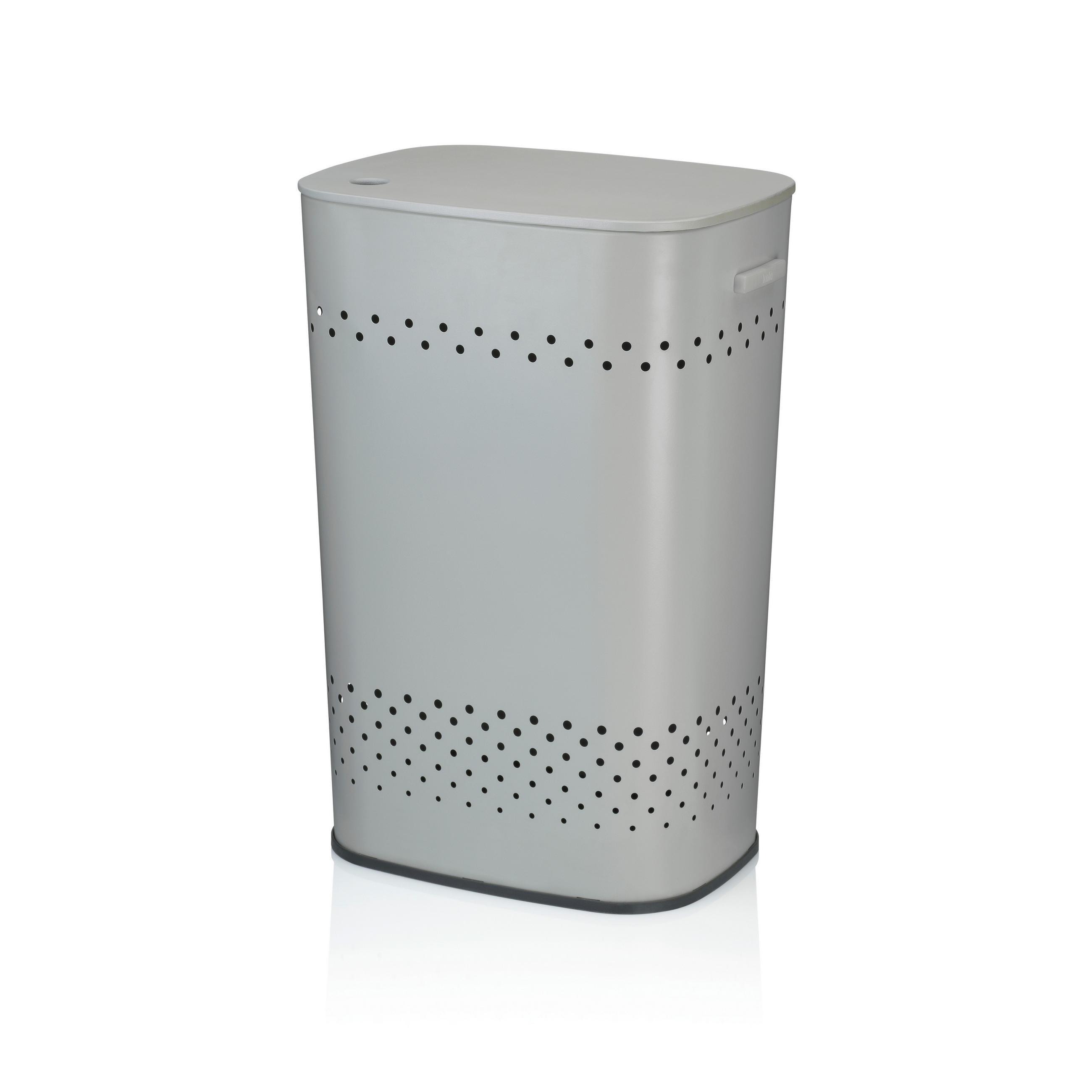 WÄSCHETONNE - Hellgrau, Basics, Metall (39,5/29,5/57,5cm) - Kela