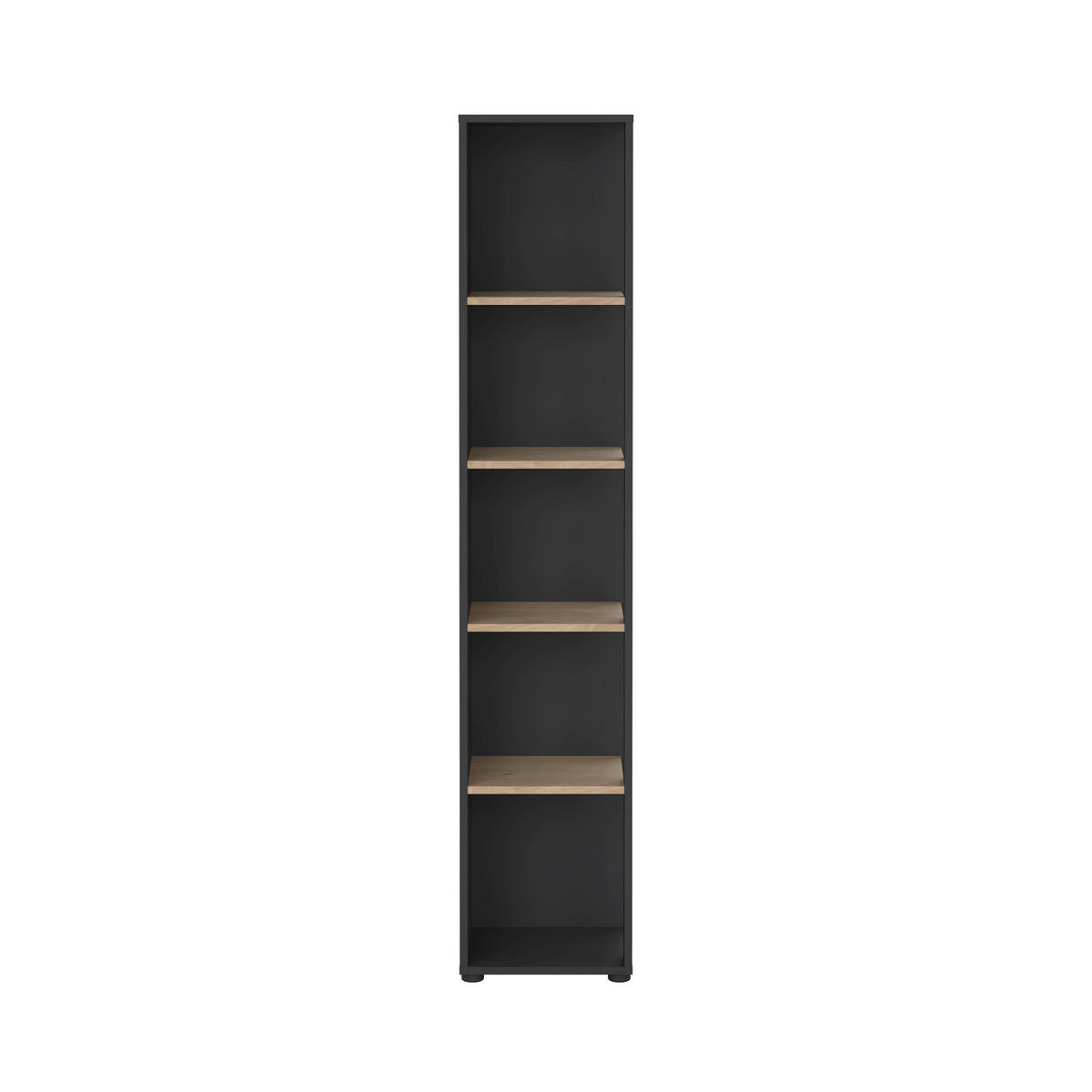 REGAL Grau, Eichefarben  - Eichefarben/Grau, MODERN, Holzwerkstoff (40,8/204,7/34,4cm) - MID.YOU