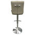 BARHOCKER in Taupe, Edelstahlfarben - Taupe/Edelstahlfarben, Design, Textil/Metall (44/86,5-111,5/54,5cm) - Novel BARHOCKER in Taupe, Edelstahlfarben - Taupe/Edelstahlfarben, Design, Textil/Metall (44/86,5-111,5/54,5cm) - Novel
