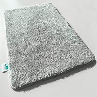 BADEMATTE SKY Silberfarben 70/120 cm  - Silberfarben, Basics, Kunststoff/Textil (70/120cm) - Floordirekt