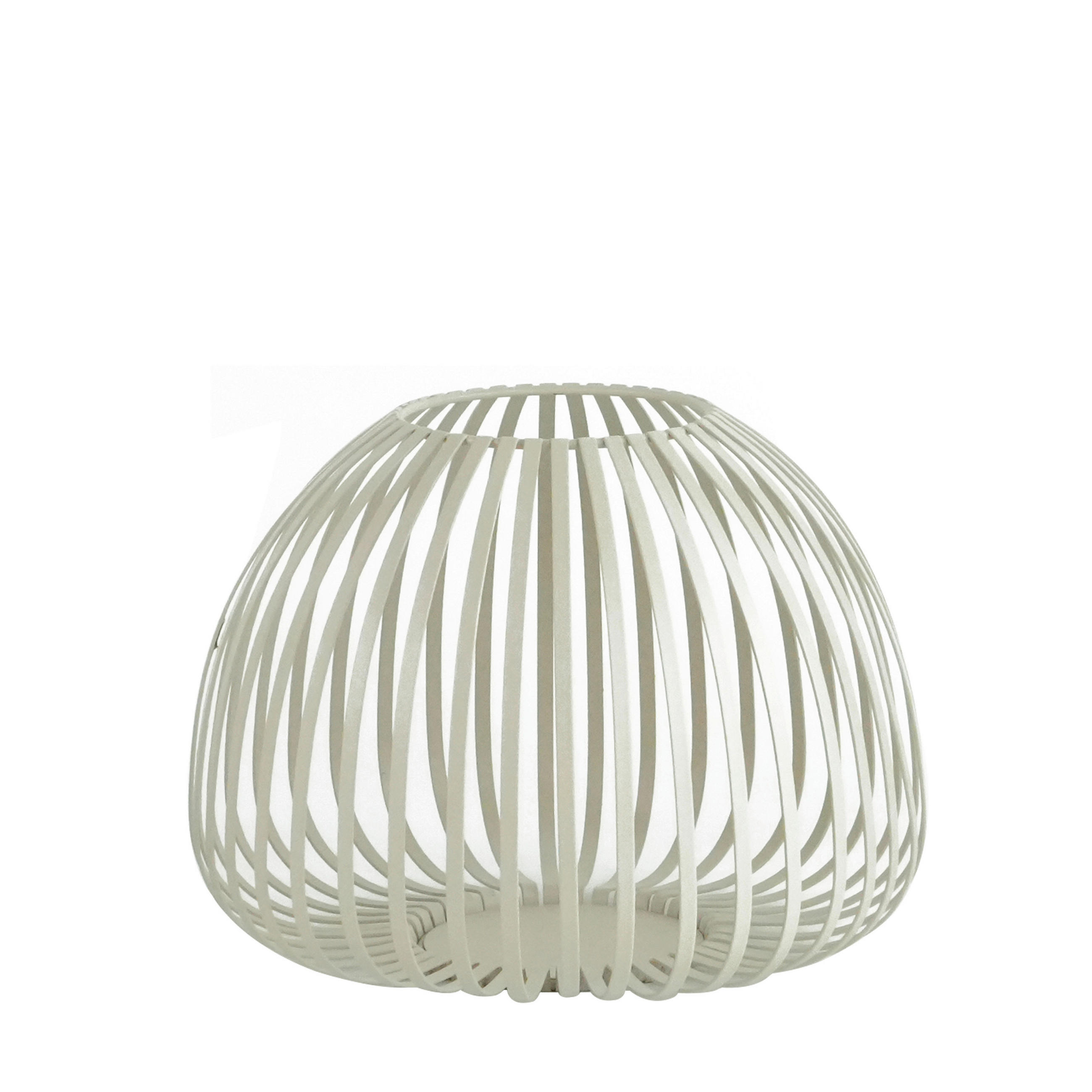 WINDLICHT Beige 25,5/20 cm  - Beige, Basics, Metall (25,5/20cm) - Ambia Home