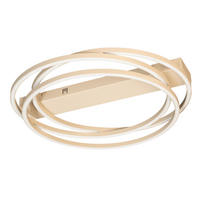 LED-DECKENLEUCHTE Kiku 56/56/8,5 cm   - Sandfarben, Design, Metall (56/56/8,5cm) - Fischer & Honsel