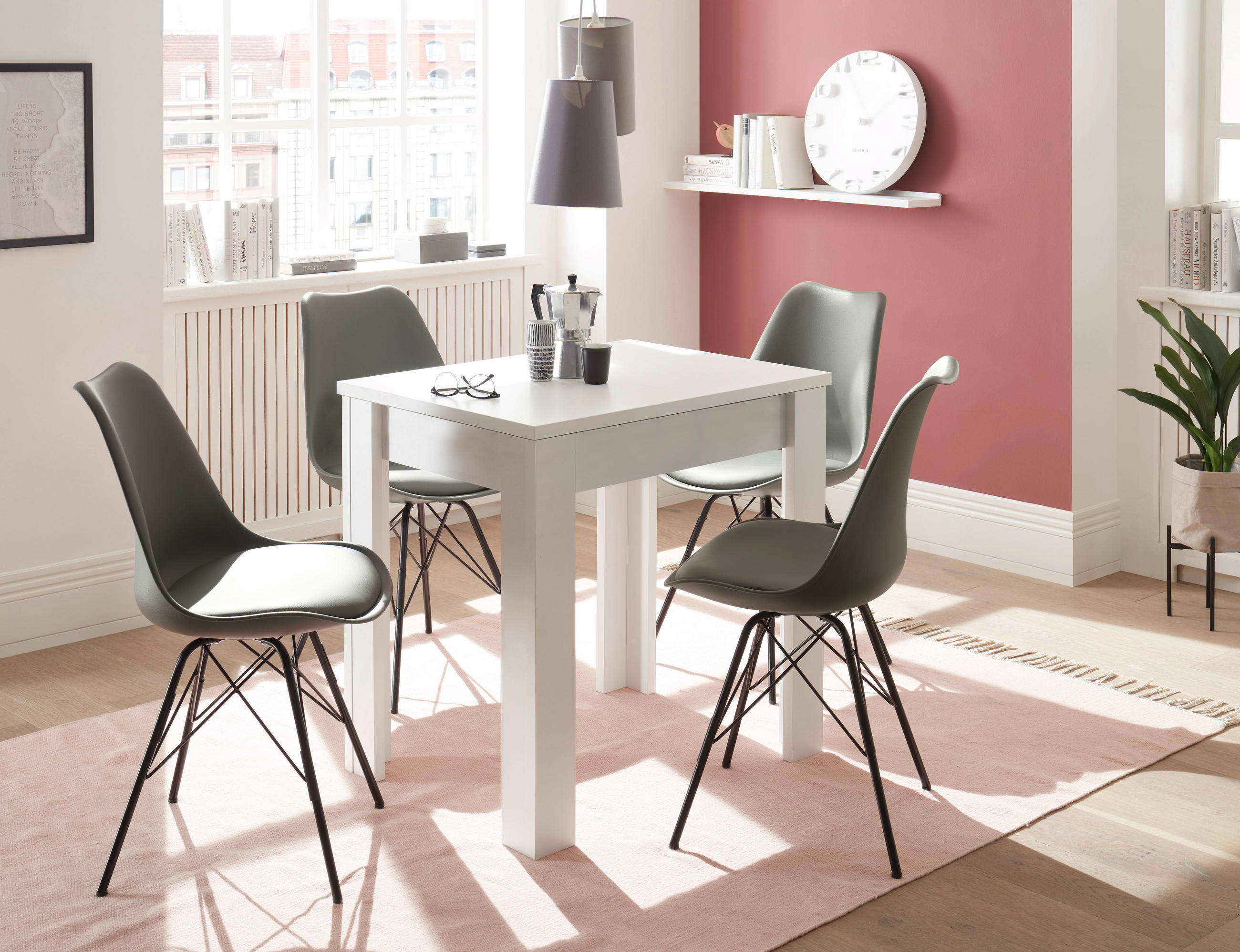 ESSTISCH in Holzwerkstoff 80/80/75 cm  - Weiß, MODERN, Holzwerkstoff (80/80/75cm) - Livetastic