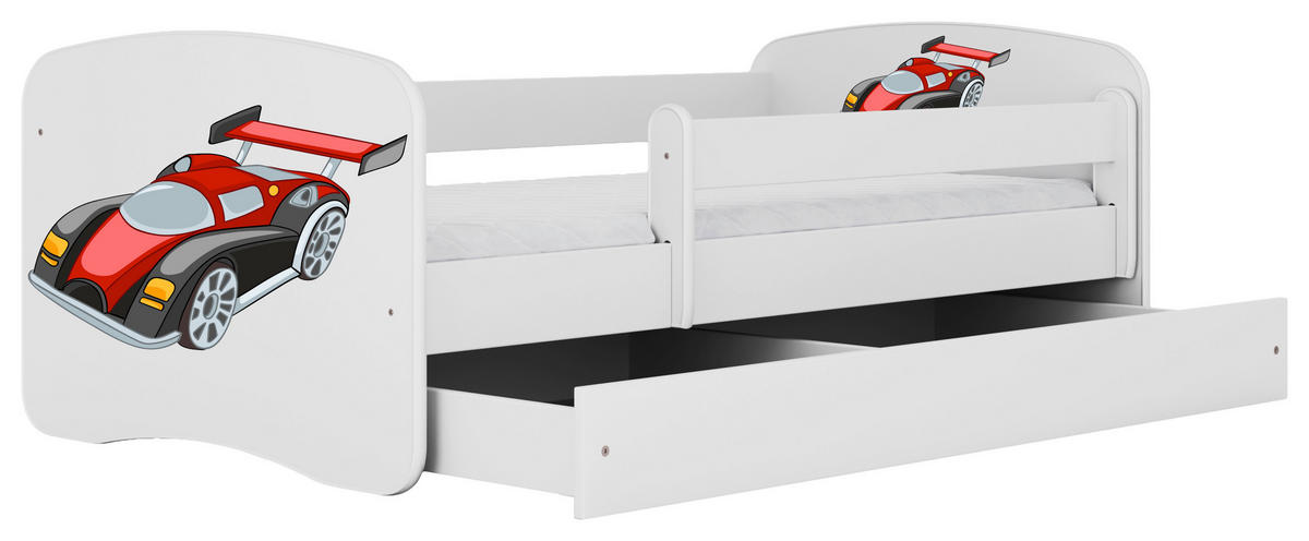 KINDER-/JUNIORBETT - Birkefarben/Weiß, MODERN, Holz/Holzwerkstoff (80/160cm) - MID.YOU