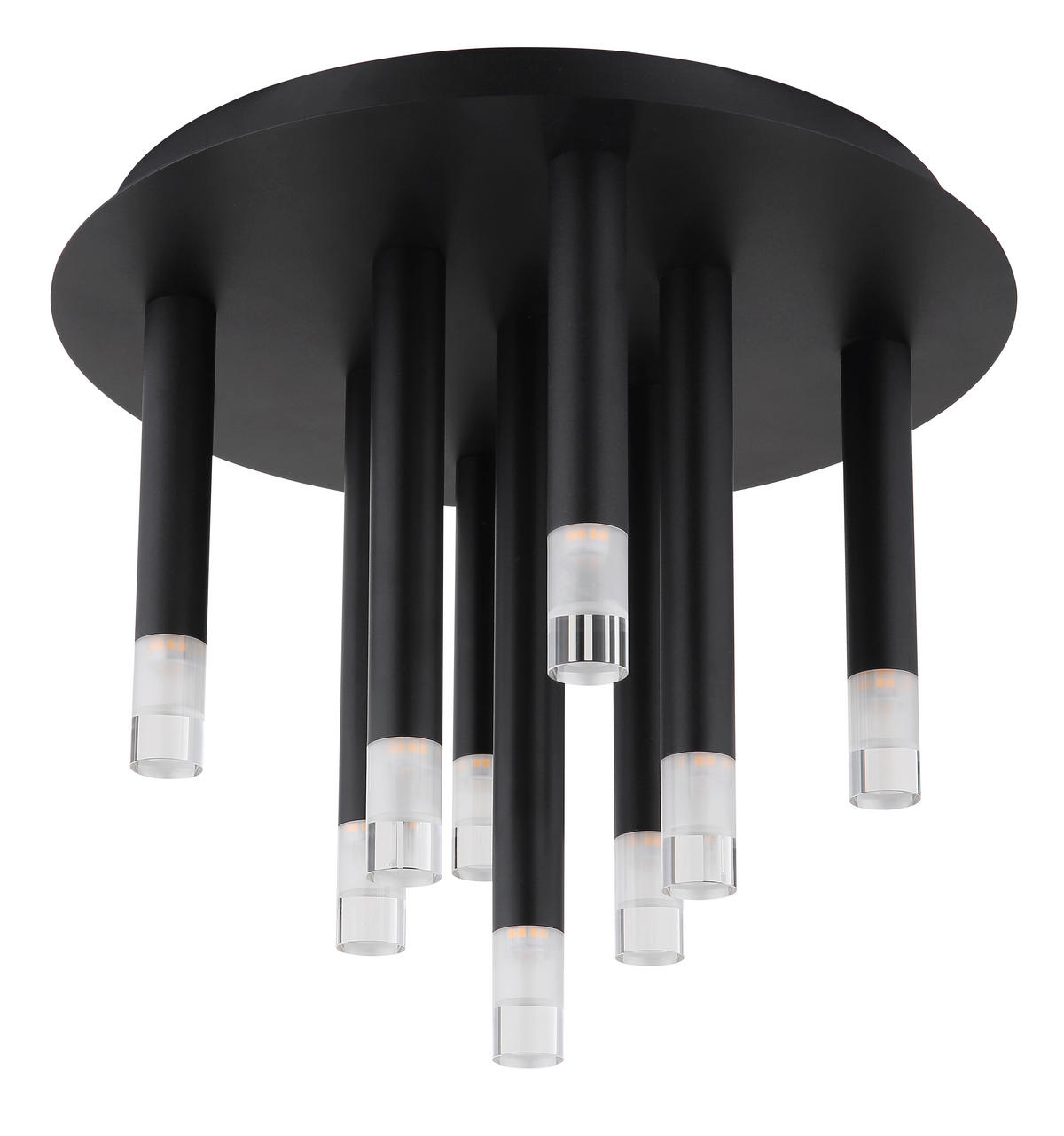 TAKLAMPA RYAN 34/29,6 cm  - klar/svart, Design, metall/plast (34/29,6cm) - Globo