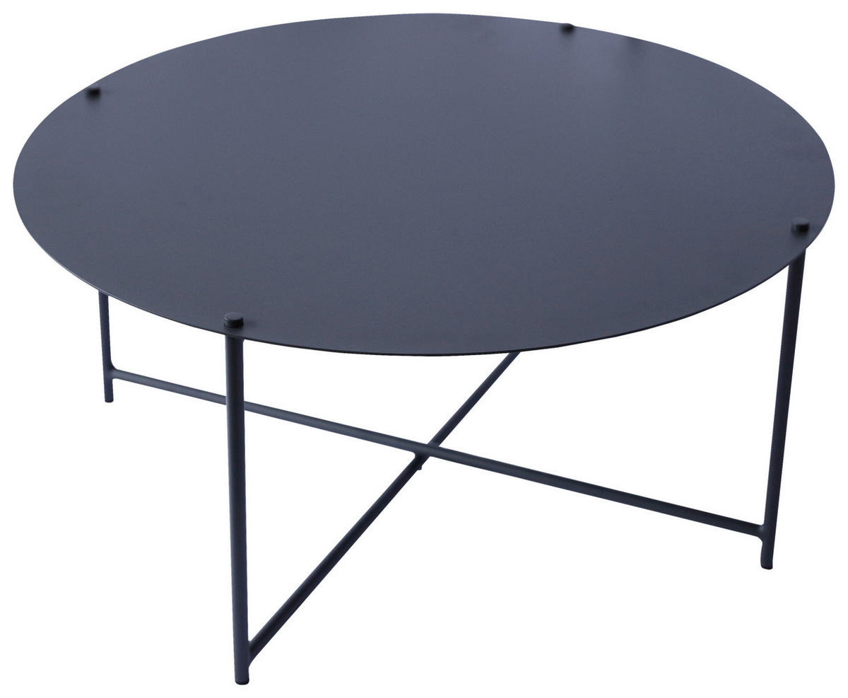 COUCHTISCH 83/83/40 cm rund Anthrazit  - Anthrazit, Design, Metall (83/83/40cm) - Xora