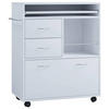 ALLZWECKWAGEN 70/40/86 cm  - Weiss, Modern, Holzwerkstoff/Kunststoff (70/40/86cm) - MID.YOU