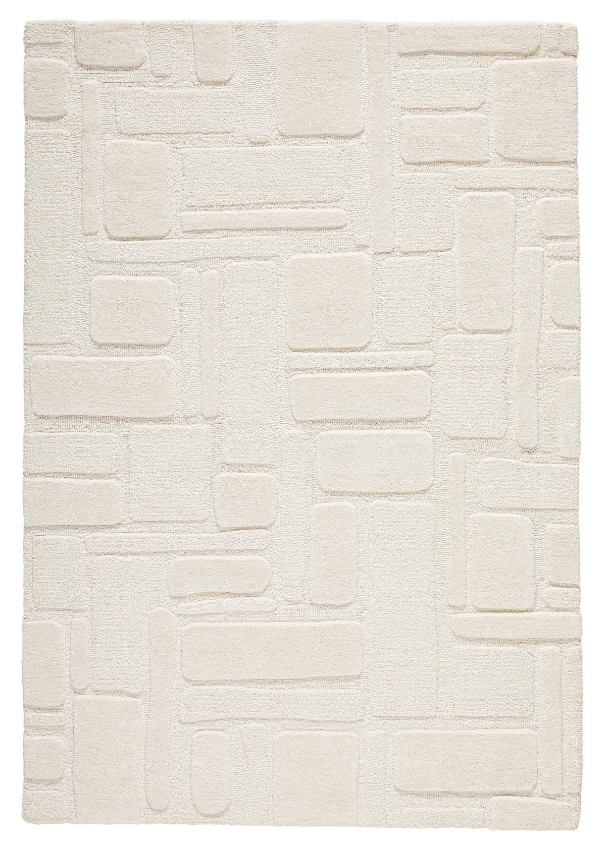 WOLLTEPPICH 160/230 cm Weiß  - Weiß, Natur, Textil (160/230cm) - Novel