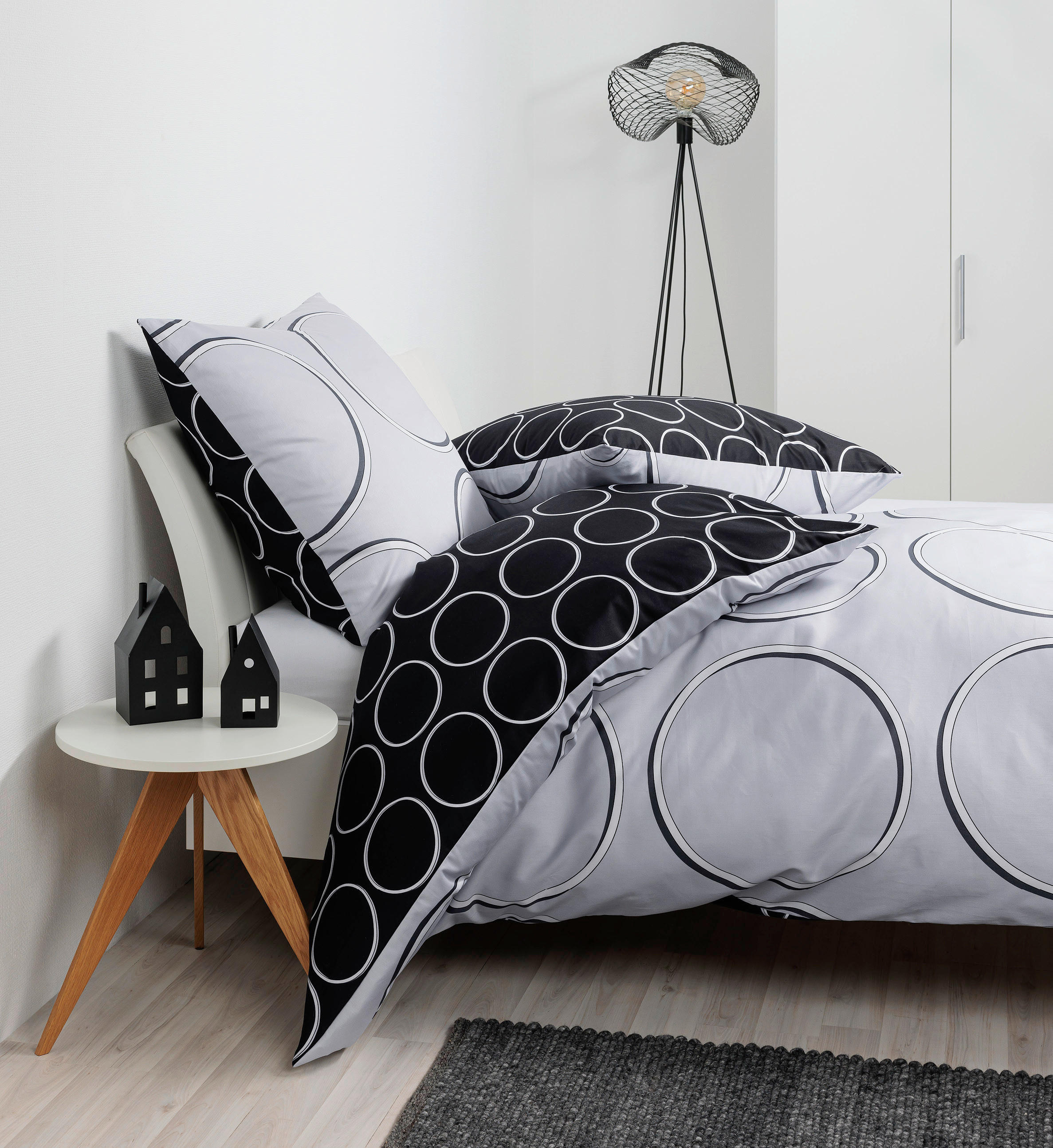 POSTELJNINA 135/200 cm mako saten srebrne barve - srebrne barve, Konvencionalno, tekstil (135/200cm) - Janine