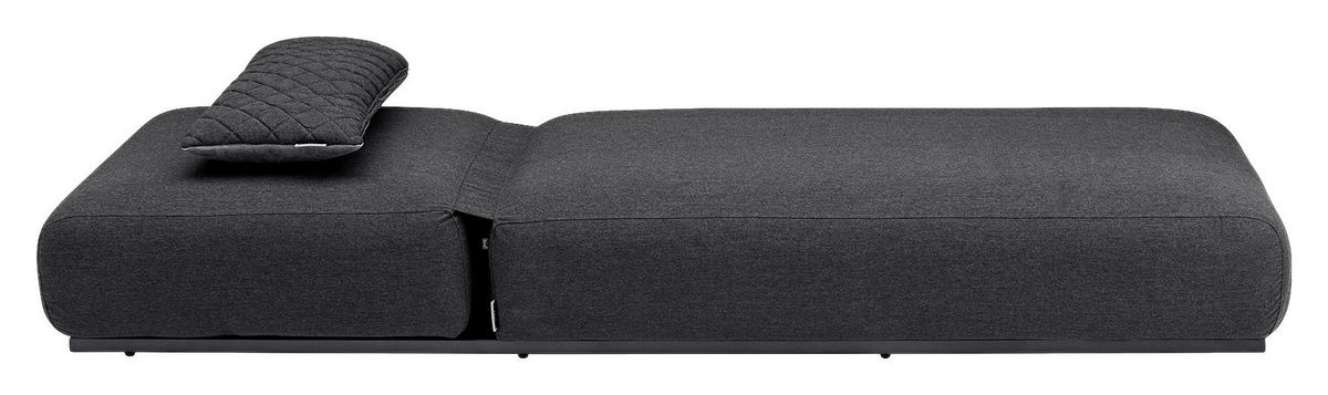 SONNENLIEGE 213/33/90 cm  - Anthrazit/Grau, Basics, Textil/Metall (213/33/90cm) - Kettler