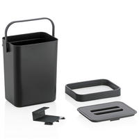 ABFALLEIMER 2,3 l  Kunststoff  - Dunkelgrau, KONVENTIONELL, Kunststoff (15,5/12/20,5cm) - Kela