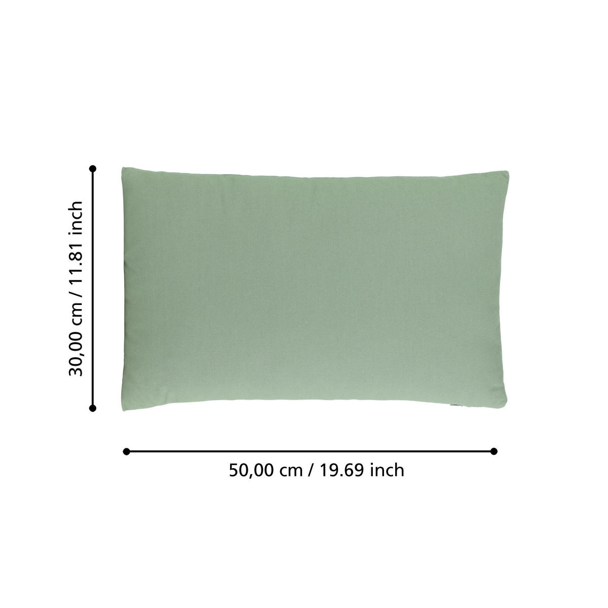 ZIERKISSEN  30/45 cm   - Grün, Basics, Textil (30/45cm) - Eglo