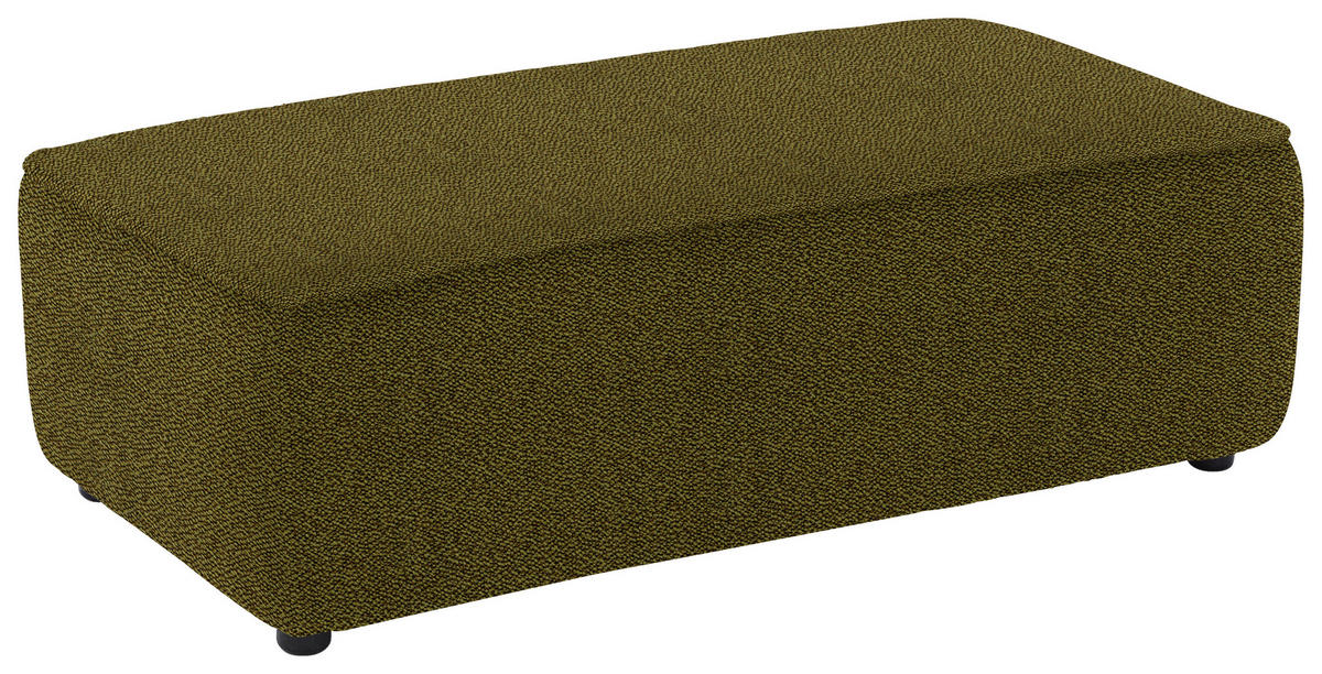 ECKSOFA in Flachgewebe Khaki  341/164 cm  - Khaki/Schwarz, Design, Kunststoff/Textil (341/164cm) - W.Schillig