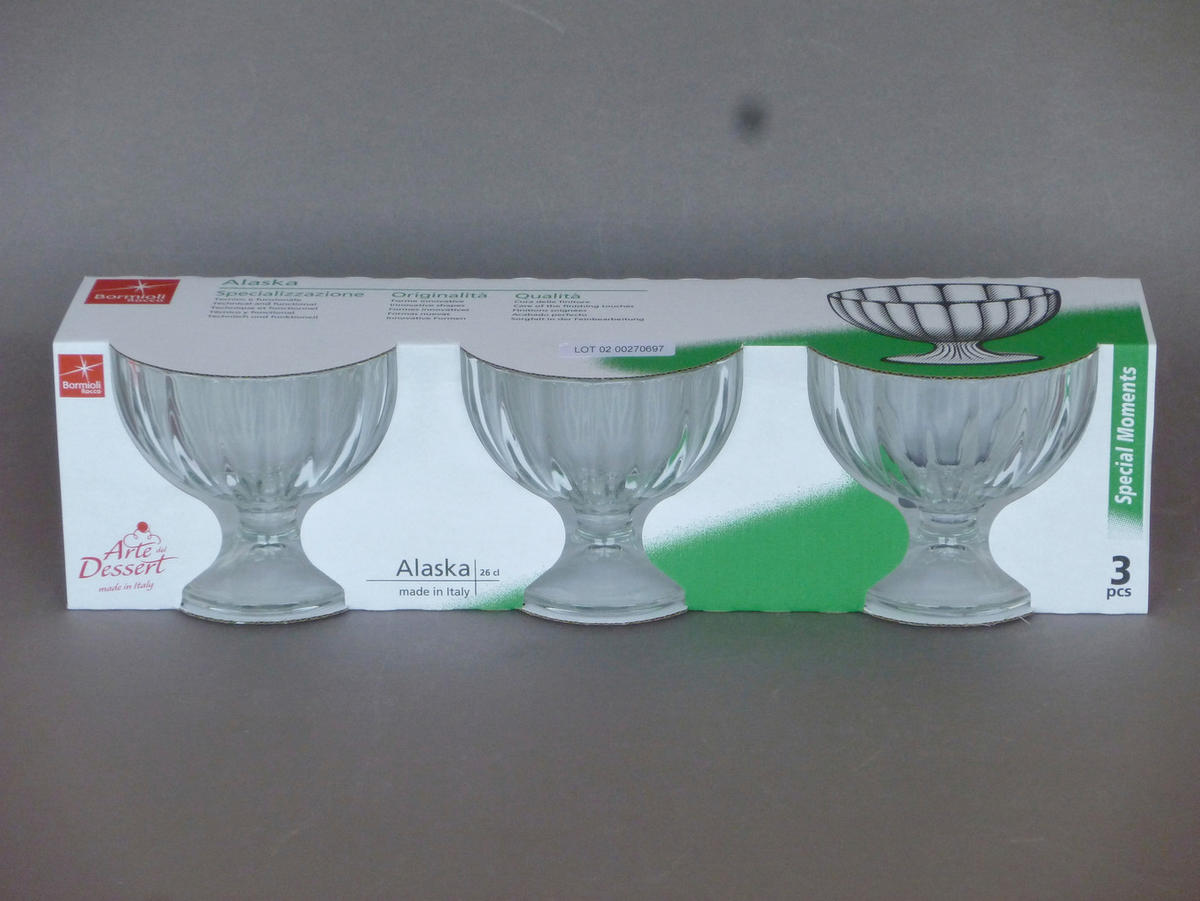 ZDJELA ZA DESERT  37,5/10/11 cm     - prozirno, Basics, staklo (37,5/10/11cm) - Van Well