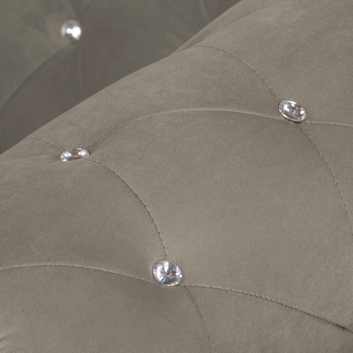 SESSEL in Velours Taupe  - Taupe, Design, Holz/Textil (110/82/90cm) - P & B
