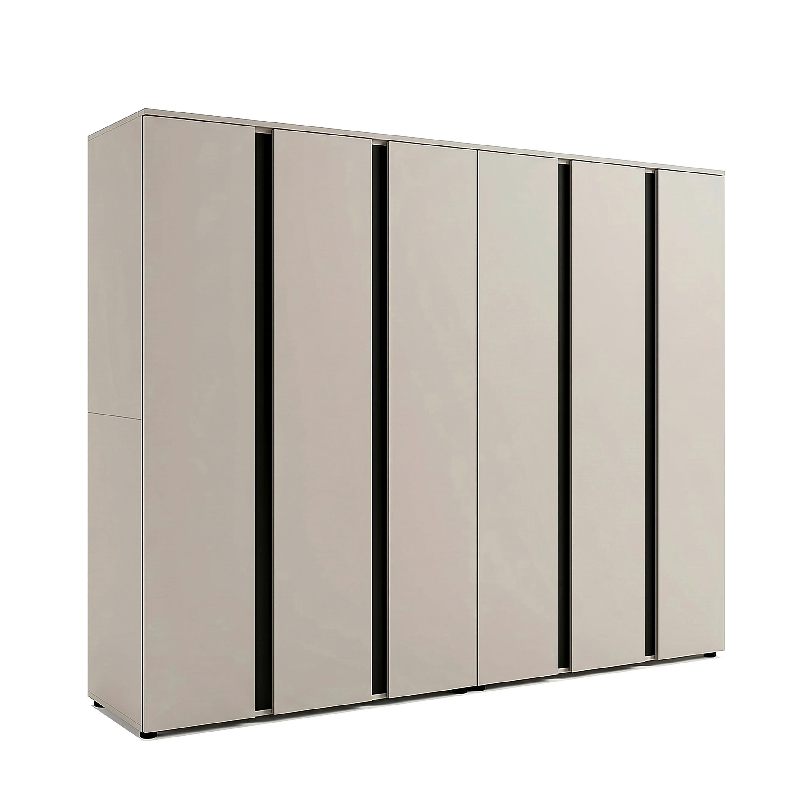 DREHTÜRENSCHRANK in Kaschmir  - Kaschmir, ROMANTIK / LANDHAUS, Holzwerkstoff (242/184/52cm) - Livetastic