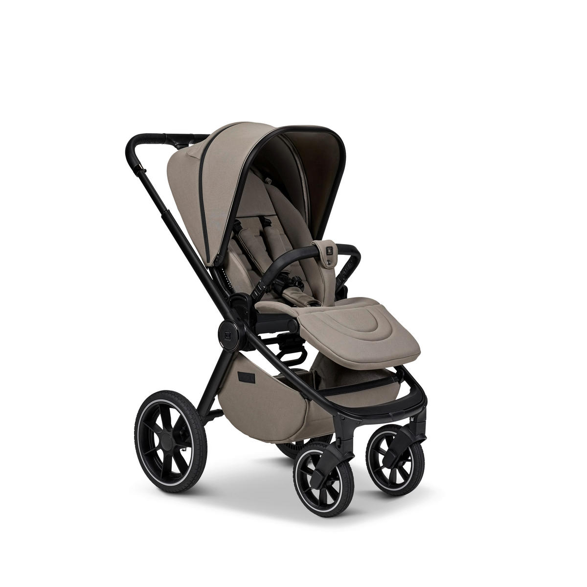 KOMBINIRANA DJEČJA KOLICA  Resea+  - boje blata/crna, Basics, tekstil (98.5/58/122cm) - Moon