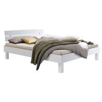 BETT 200/200 cm  in Weiß  - Weiß, Natur (200/200cm) - Hasena