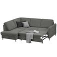 ECKSOFA in Chenille Dunkelgrau  - Dunkelgrau/Schwarz, MODERN, Holz/Textil (184/241cm) - Carryhome