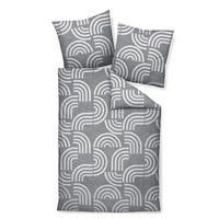 BETTWÄSCHE Biber 155/220 cm  - Grau, Design, Textil (155/220cm) - Janine