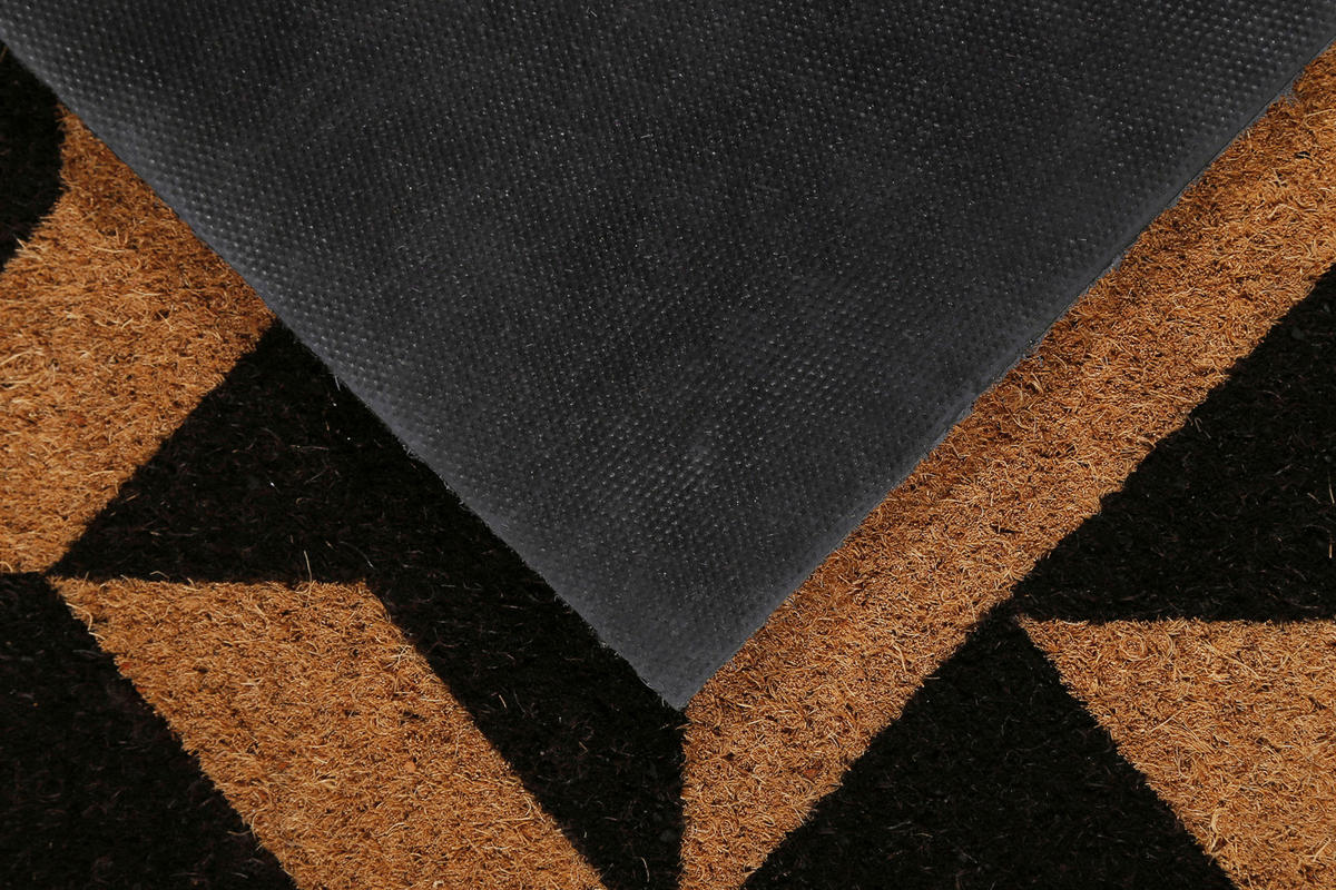 FUßMATTE 45/75 cm Mainstage  - Hellbraun/Schwarz, KONVENTIONELL, Kunststoff/Textil (45/75cm) - WECON HOME