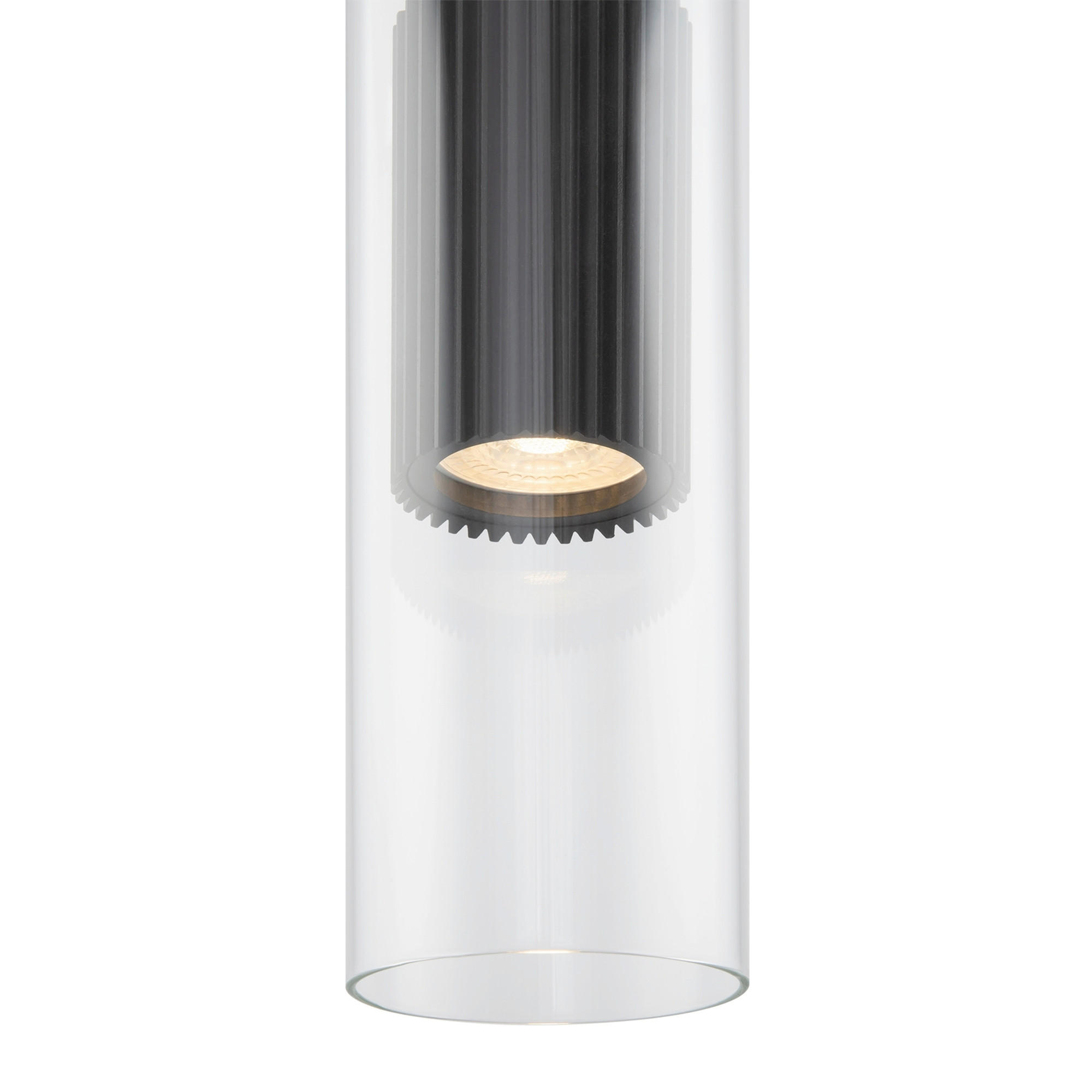 PENDELLAMPA Modern 8/32 cm  - svart/transparent, Trend, metall/glas (8/32cm) - MAYTONI