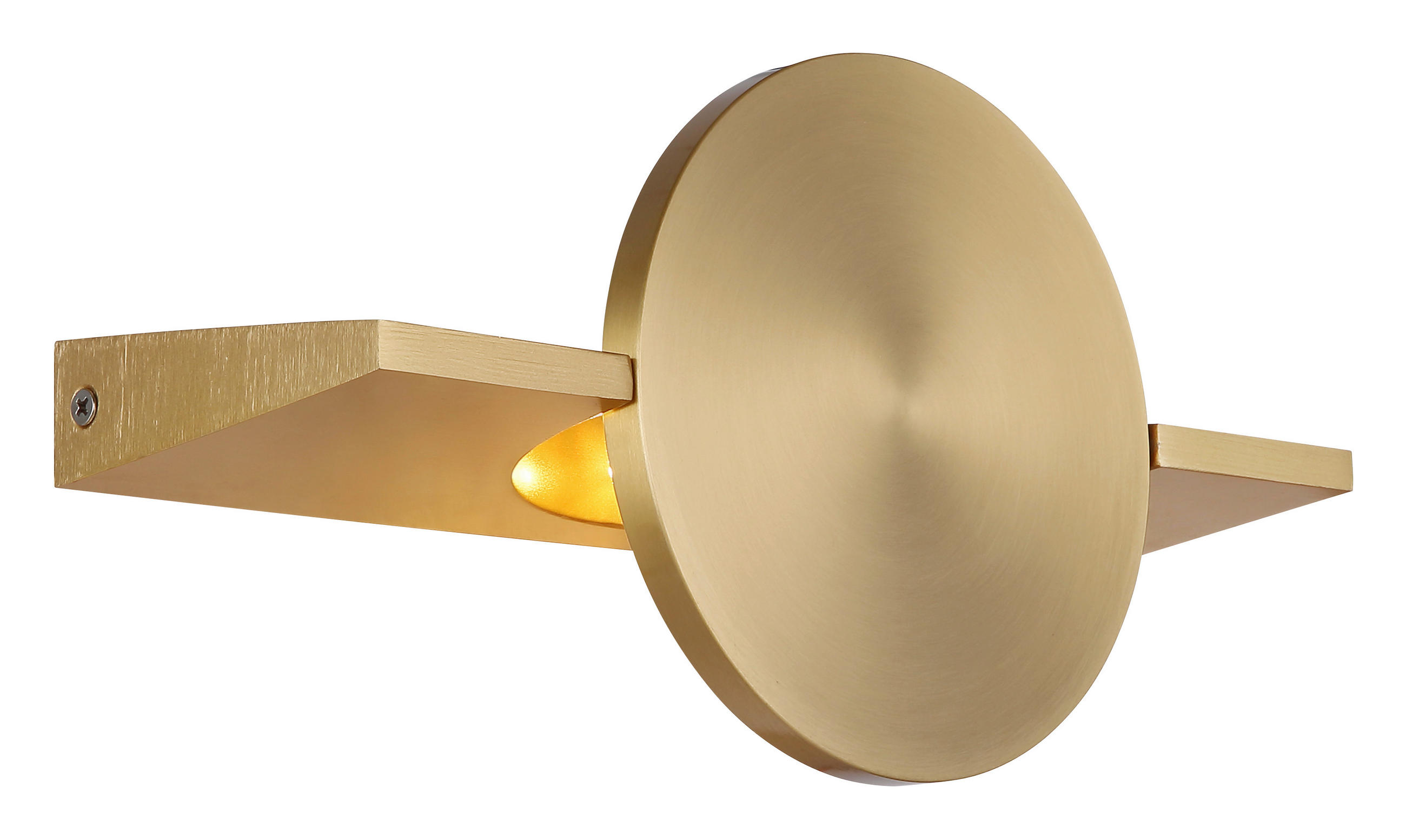 LED-WANDLEUCHTE Jasper 10/28 cm  - Messingfarben, Design, Metall (10/28cm) - Globo