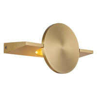 LED-WANDLEUCHTE Jasper 10/28 cm  - Messingfarben, Design, Metall (10/28cm) - Globo